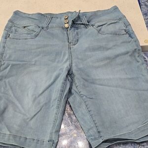 Royalty for Me *wanna butt* Blue Jean Shorts/bermuda Distressed Details